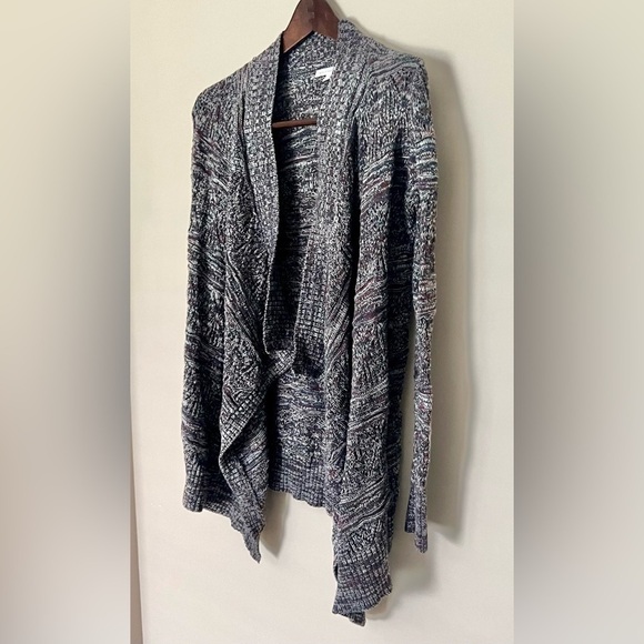 AMERICAN‎ EAGLE OUTFITTERS Women’s Long Open Cardigan Size XS Sharkbite Hem Cozy - Picture 5 of 10